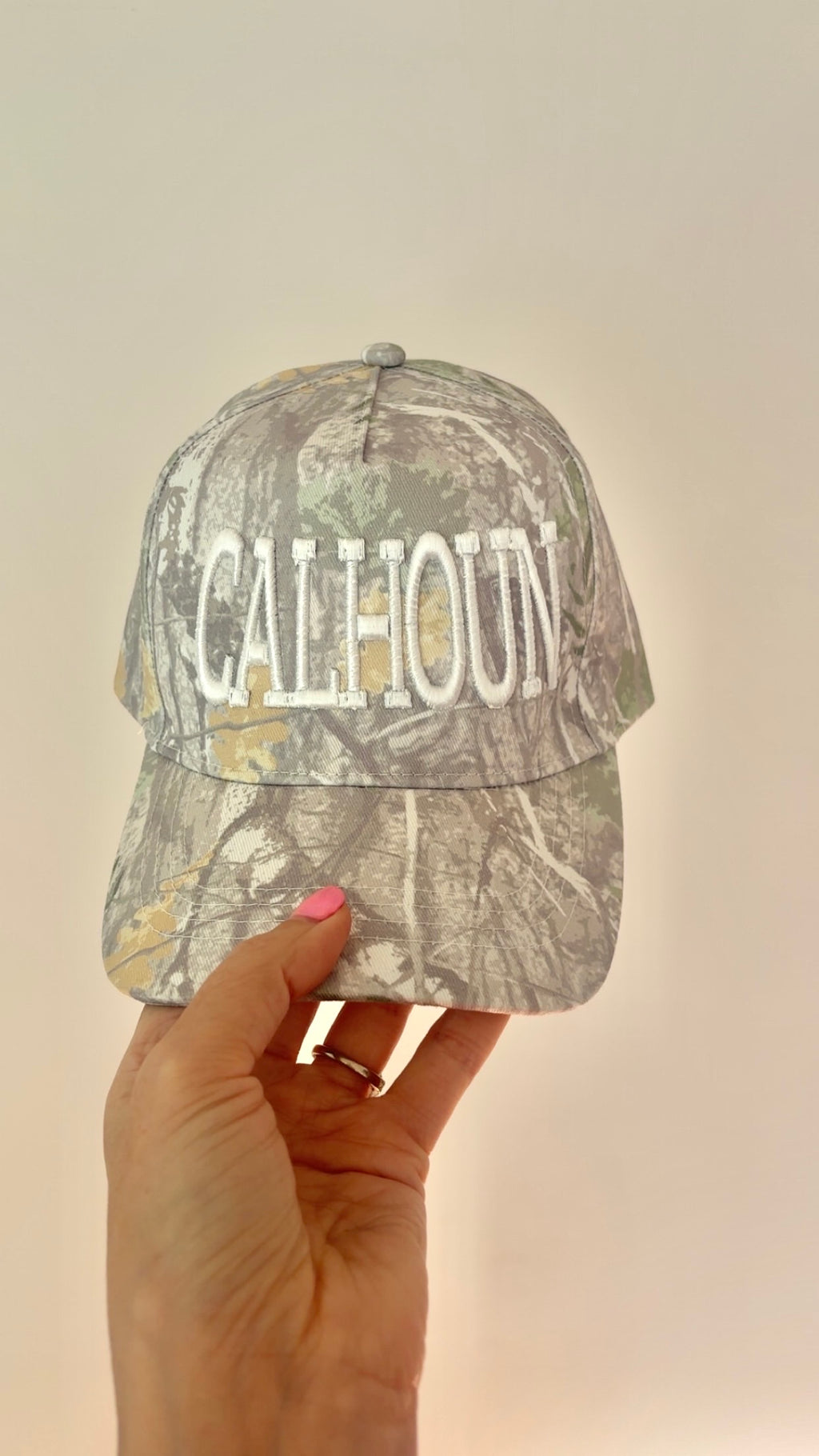 Custom Camo Embroidered Hat