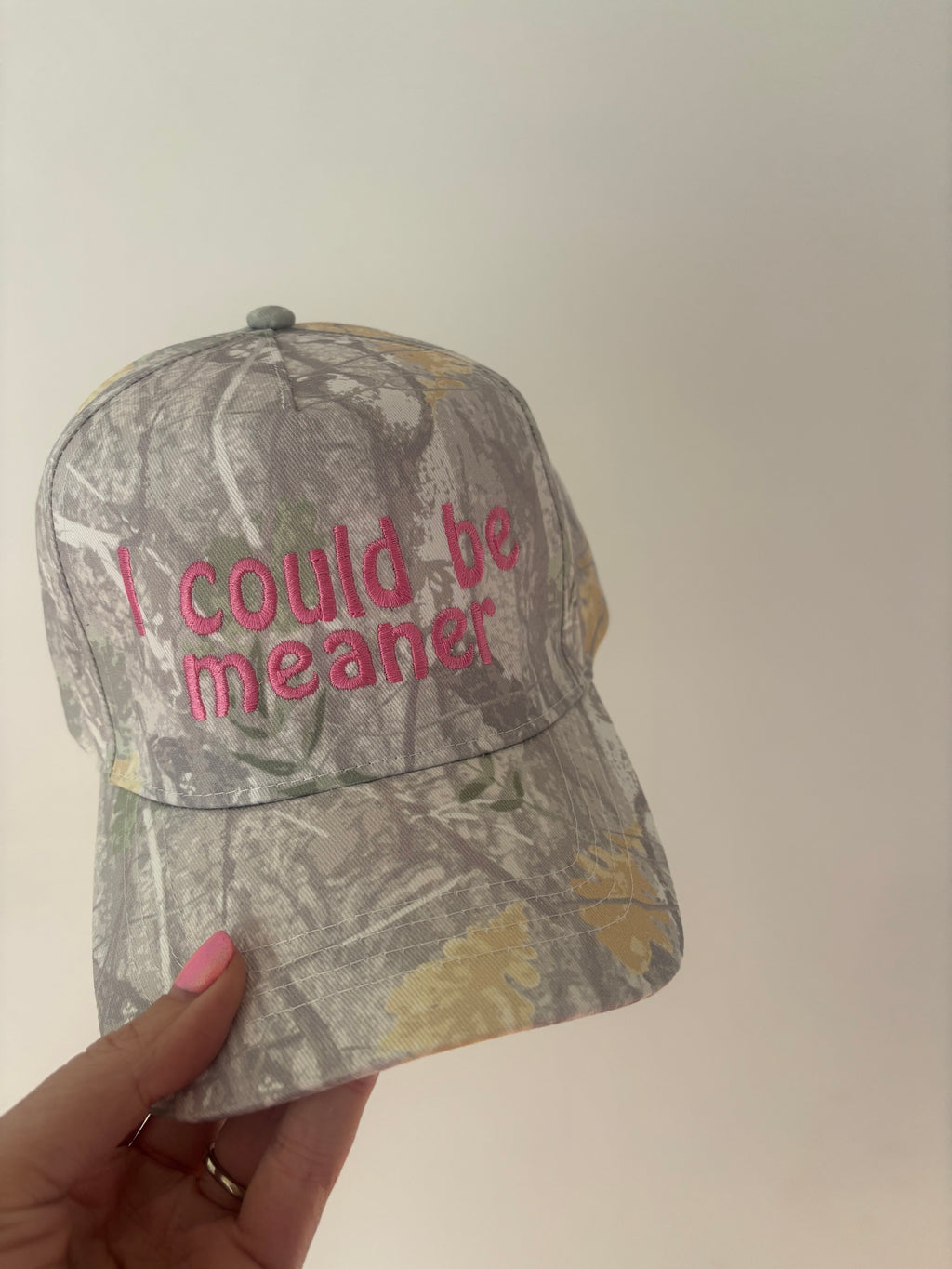 Custom Camo Embroidered Hat