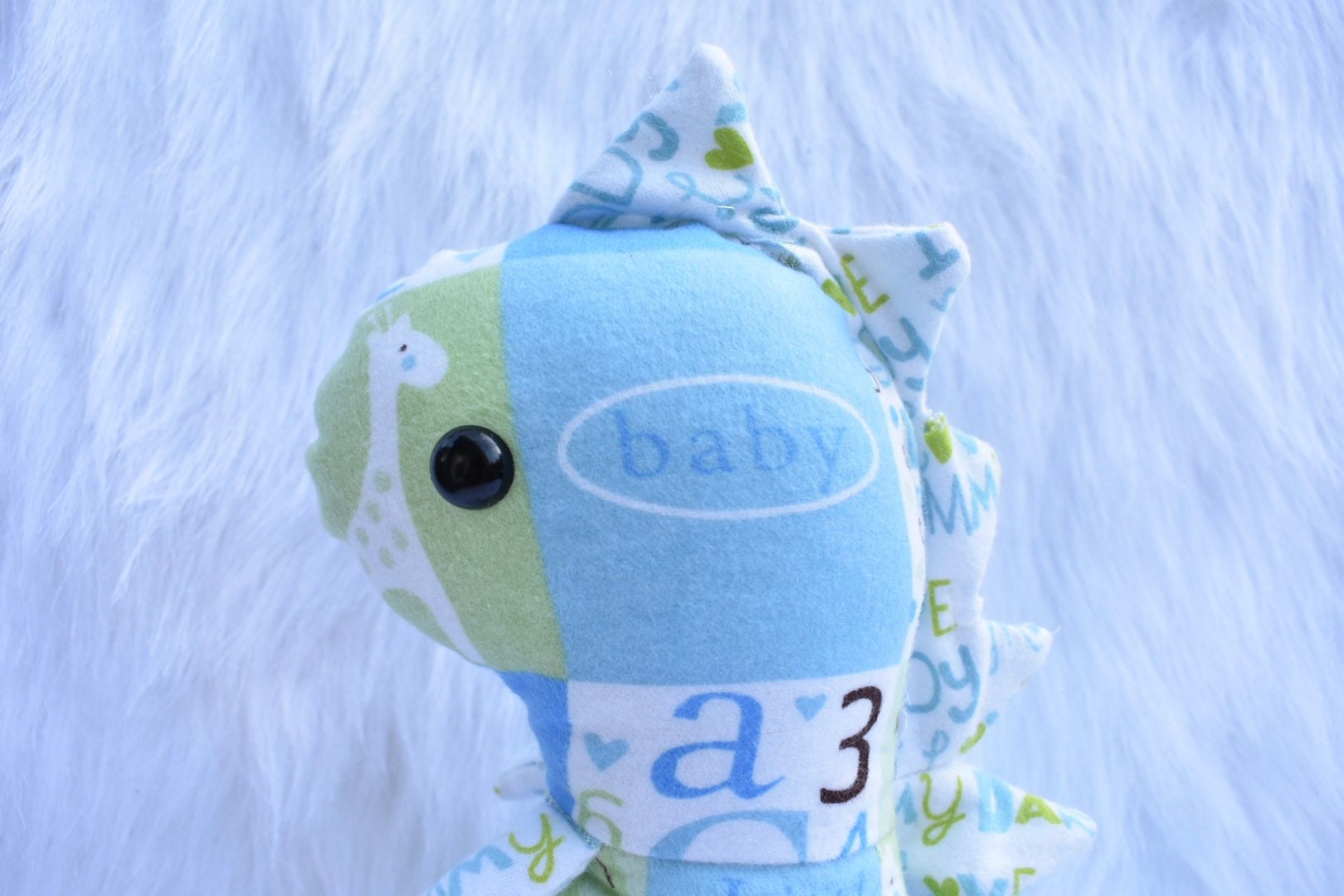 Memory bear dinosaur, memory dinosaur, baby keepsake, personal baby blankets and clothes turned into a memory bear