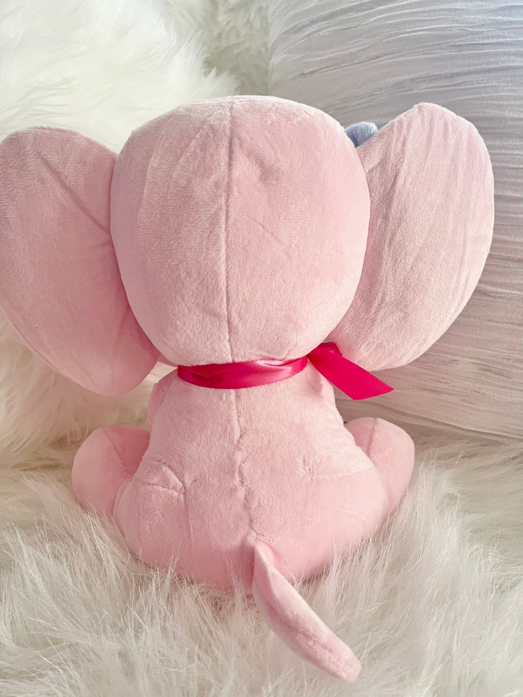 Blank Elephant Plush toy, Elephant Plushie, Colored Elephant for Personalization, Personalization Blank, Pink, Teal, Blue, Blank Elephant