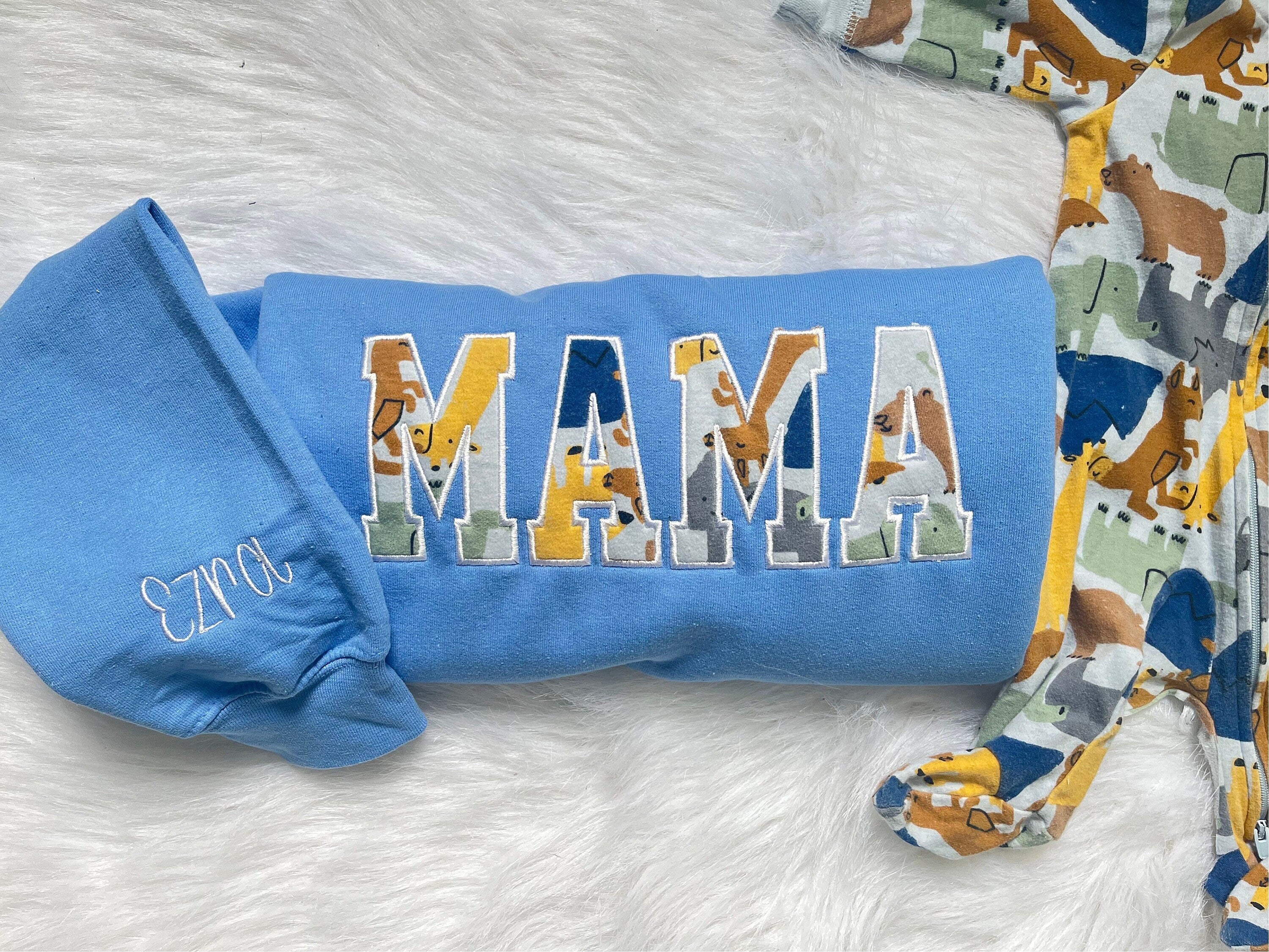 Embroidered with clothing, personalized sweater, baby outfit, appliqué, keepsake, gift for mom, nana, dad, Grammy, clothin