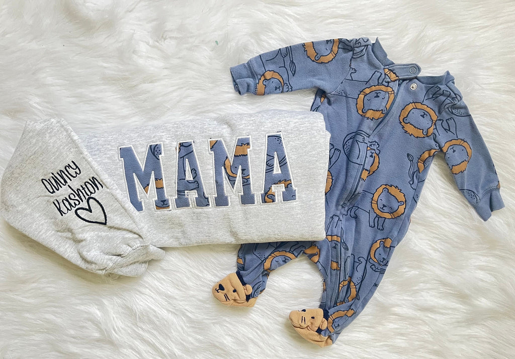 Embroidered with baby clothing, personalized sweater, baby outfit, appliqué, keepsake, gift for mom, nana, dad, Grammy, clothing, baby