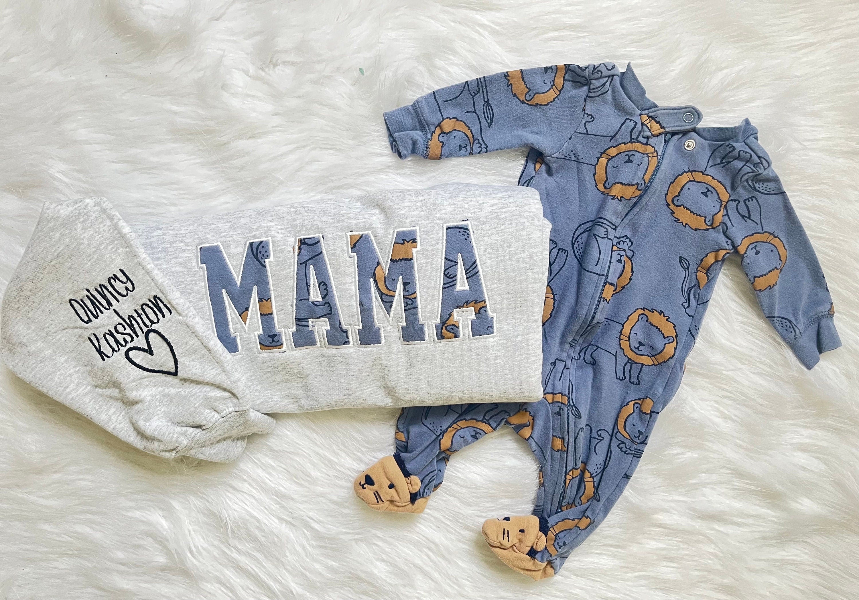 Embroidered with baby clothing, personalized sweater, baby outfit, appliqué, keepsake, gift for mom, nana, dad, Grammy, clothing, baby