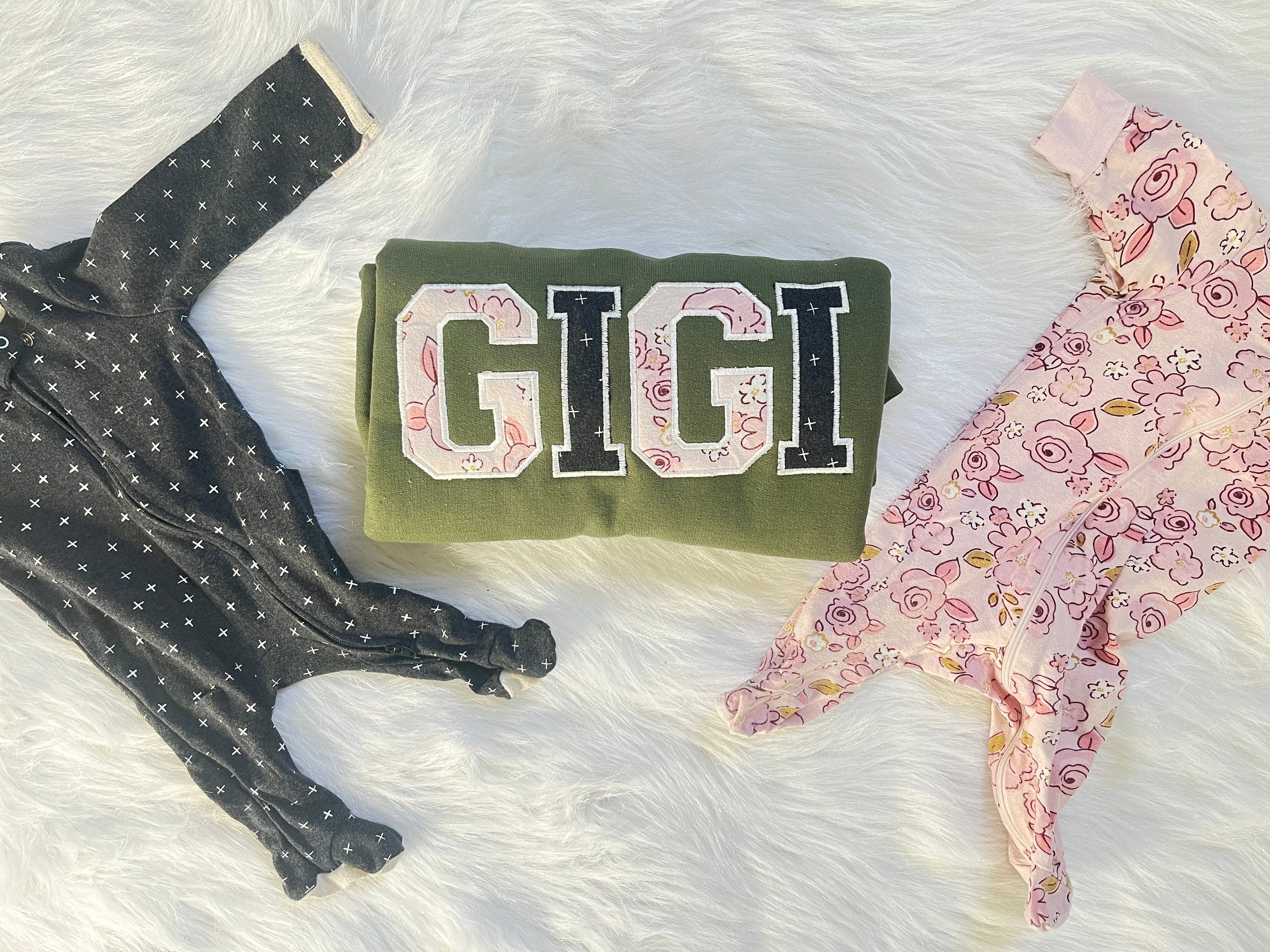Embroidered with clothing, personalized sweater, baby outfit, appliqué, keepsake, gift for mom, nana, dad, Grammy, clothin