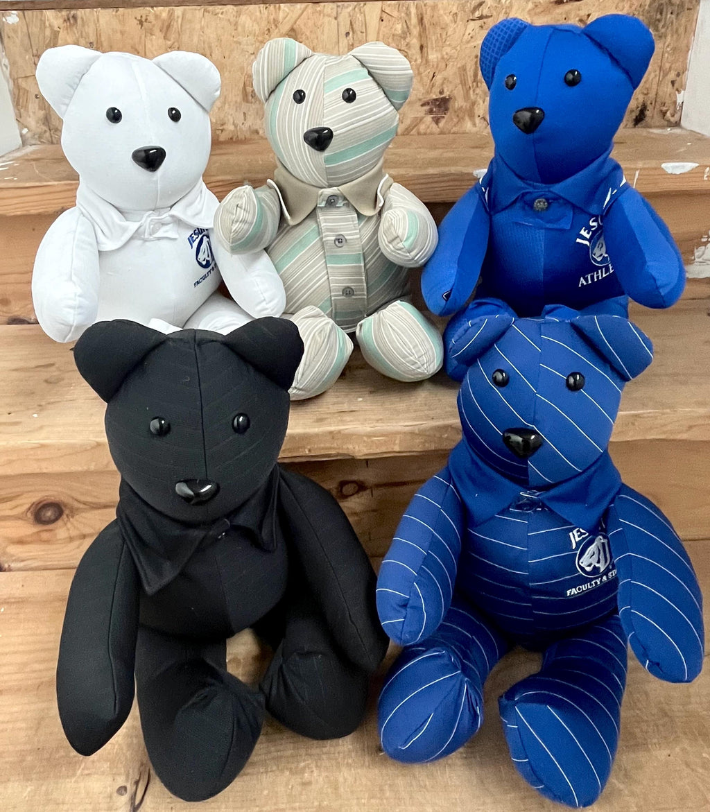 Memory Bear from clothing, Handmade Bear, Bear from loved one's clothing, Fast turn around, gift for fam, keepsake bear, personalized Bear